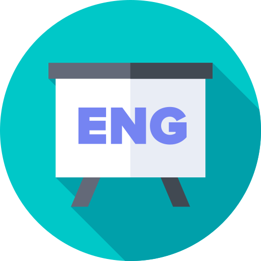 Image 5 of 5 Whiteboard with the letters E N G - English as another language