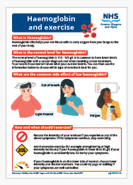 Haemoglobin and exercise leaflet