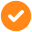 Orange checkmark