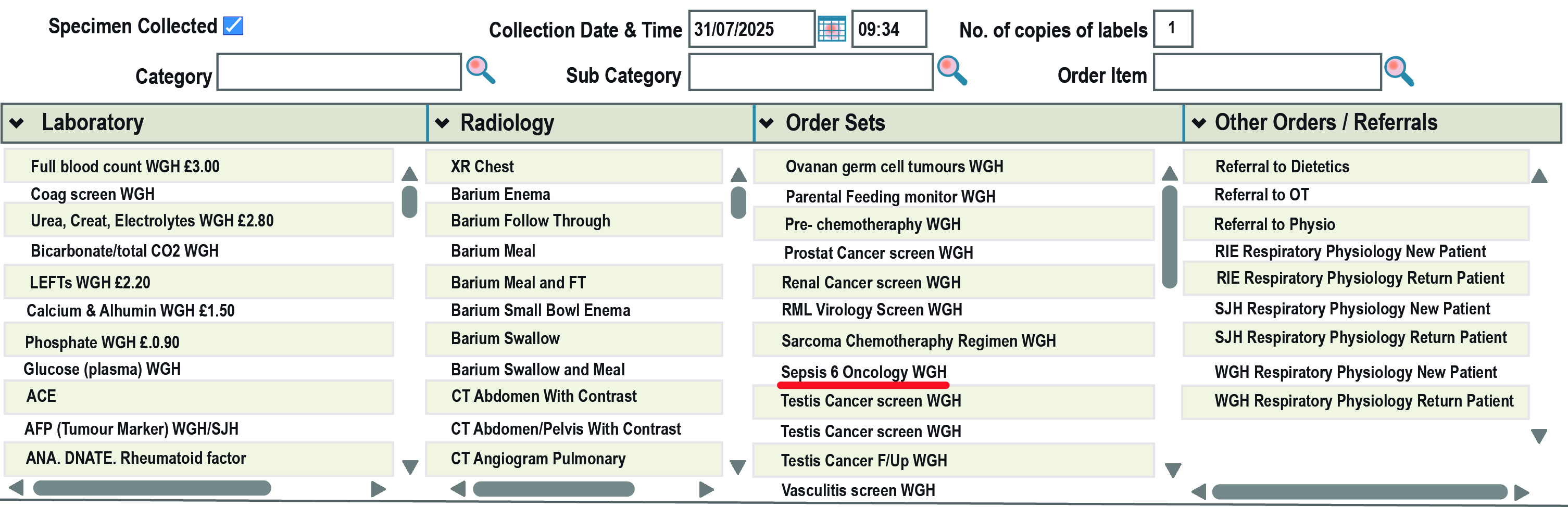 Screenshot of preview screen